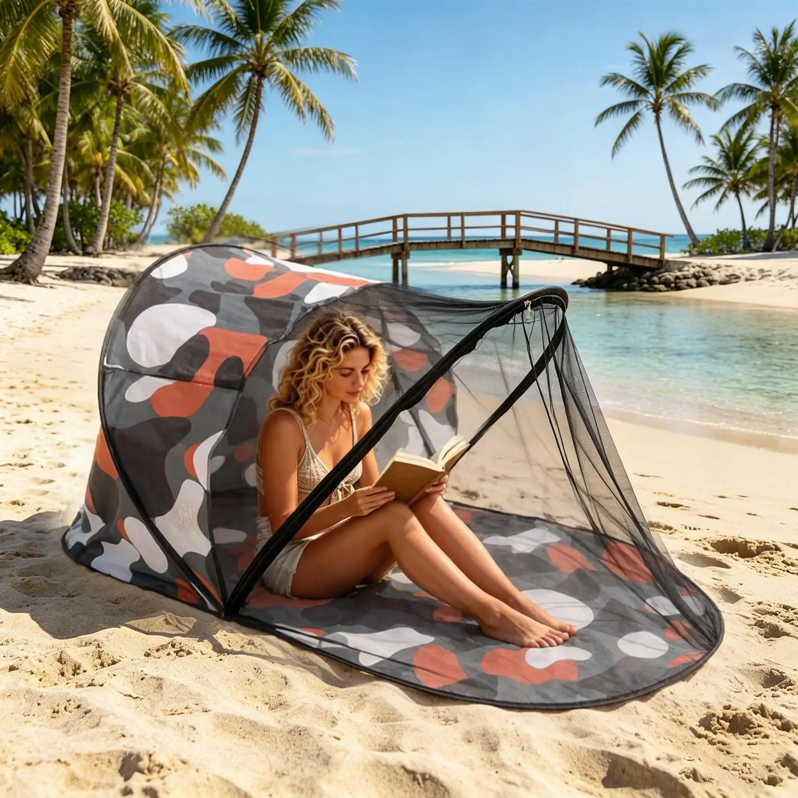 

Camping Net Breathable Folding Quick-Opening Portable Tent Anti-biting Patio Netting For Indoor Outdoor Garden Yard Backyard
