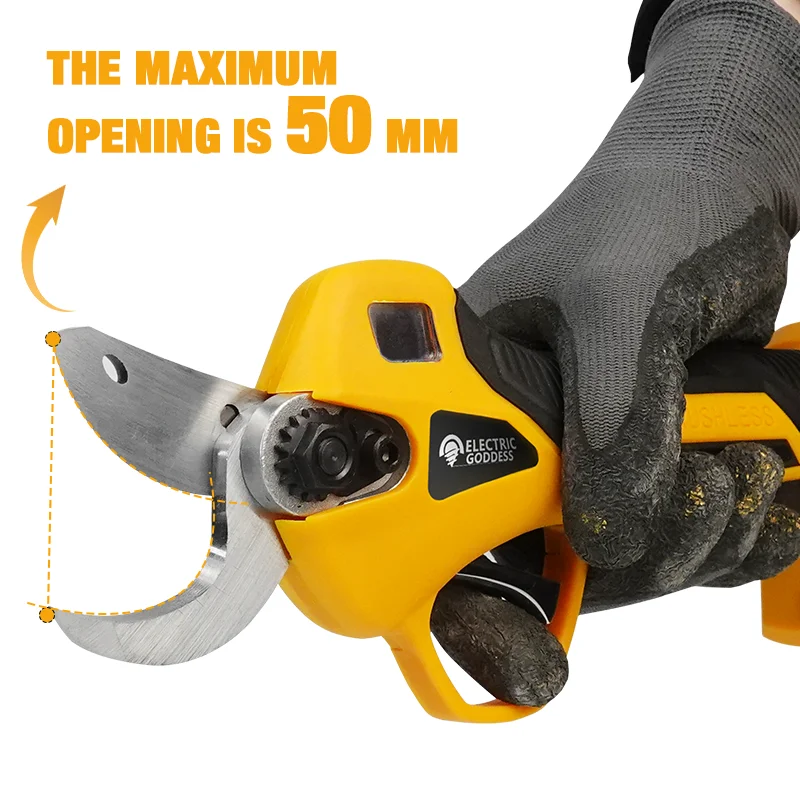 Brushless Electric مقص كهربائي لاسلكي 32 مم، رأس القاطع SK5 بشاشة عرض رقمية LED لبطارية ديوالت 20 فولت