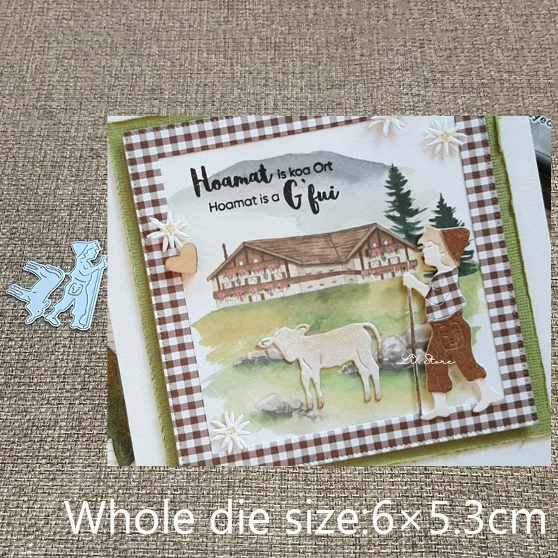 

XLDesign Craft Metal stencil mold Cutting Dies Shepherd kid decoration scrapbook die cuts Album Paper Card Craft Embossing