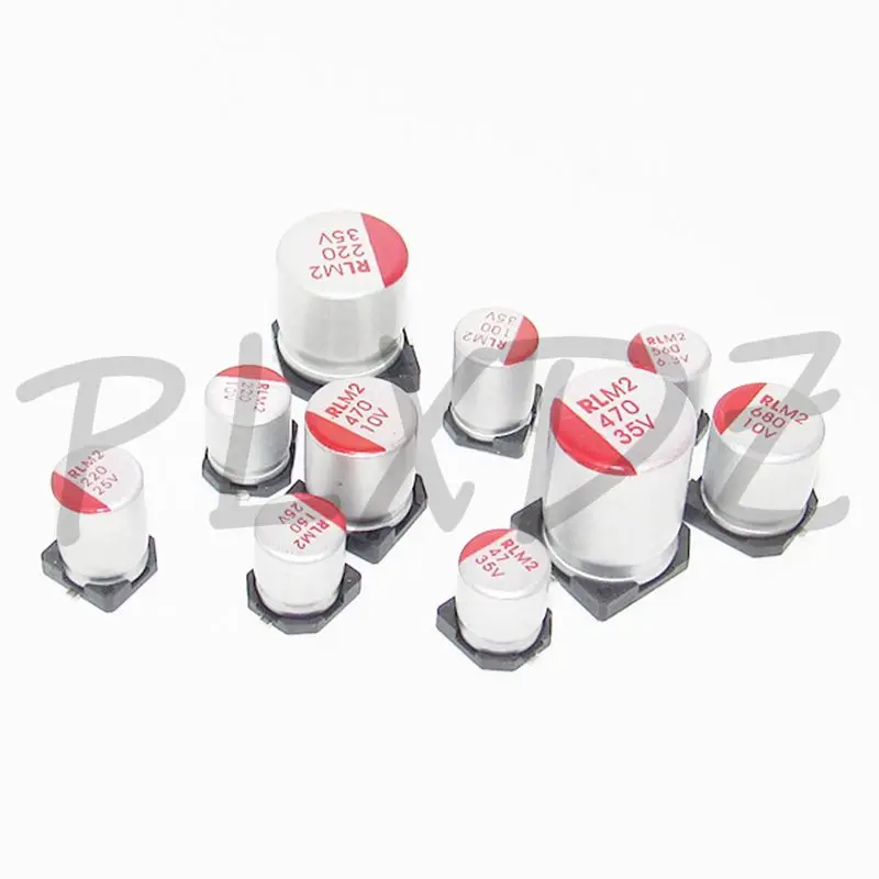 10pcs 16V 25V 35V 50V 63V 100V 10V 6.3V SMD Solid-state electrolytic capacitor 22UF 47UF 100UF 220UF 330UF 470UF 560 820 1000UF