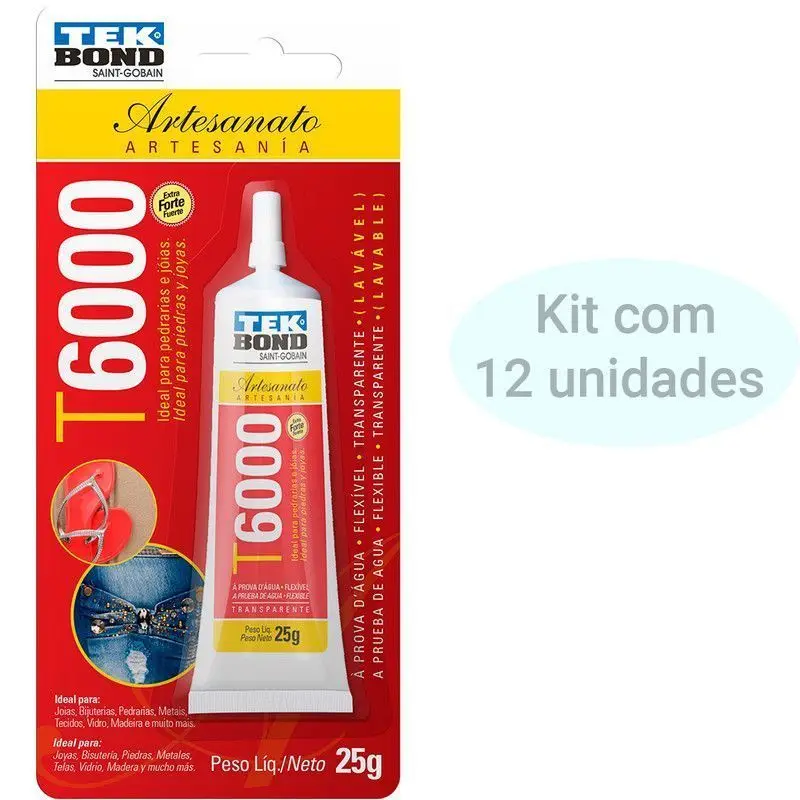 T6000 25g TekBond Adhesive Glue Handicraft 12 Units