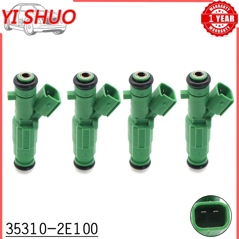 Car 4pcs/lot Fuel Injector Nozzle For HYUNDAI ELANTRA 1.8L L4 2011 2012 2013 2014 35310-2E100 353102E100 35310 2E100