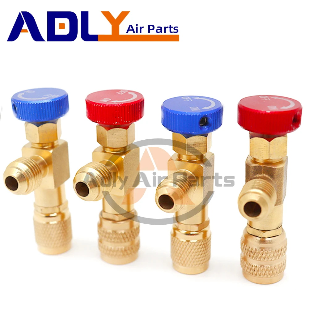 Neue Auto Klimaanlage Kältemittel Sicherheitsventil R410A R22 1/4 "Kühlung Lade Sicherheit Flüssigkeit Adapter Hand Werkzeug Teile