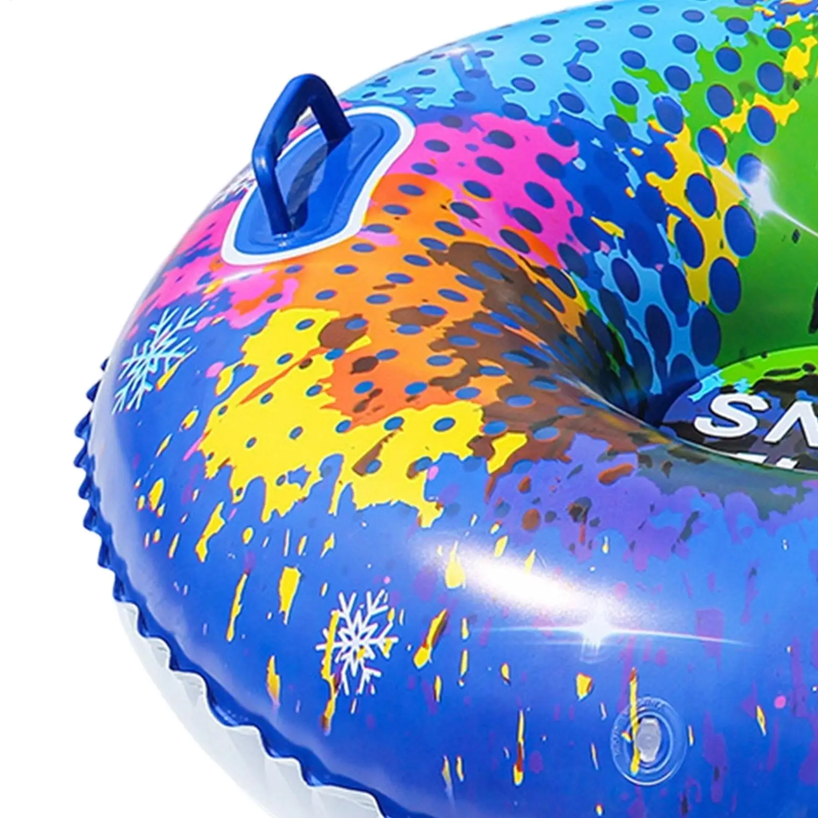 

All-Terrain Winter Sled 37.4" Heavy Duty Inflatable Tube with Handles Cold-Resistant PVC for Adults Kids at Resort Backyard Hill