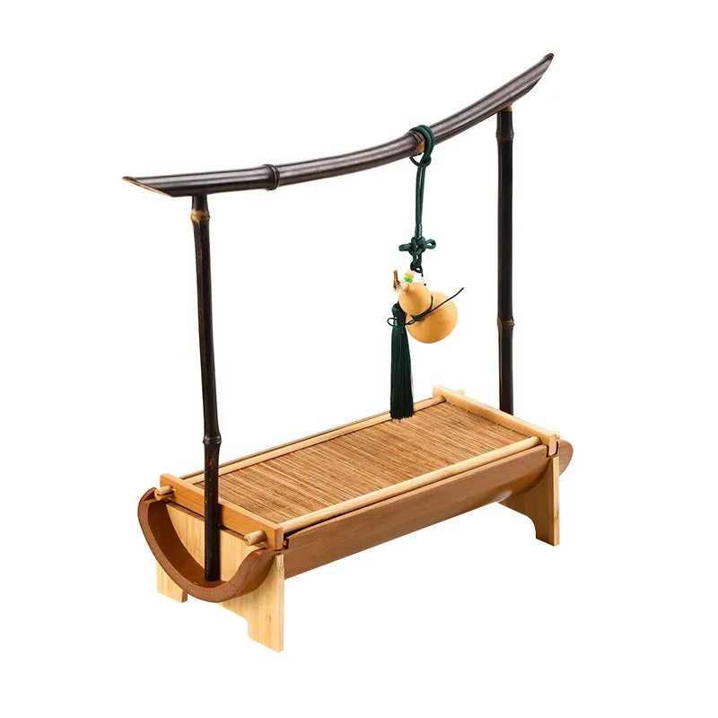

New Chinese tea art storage rack, removable home desktop ornament, Hu set, bamboo storage box, spot.