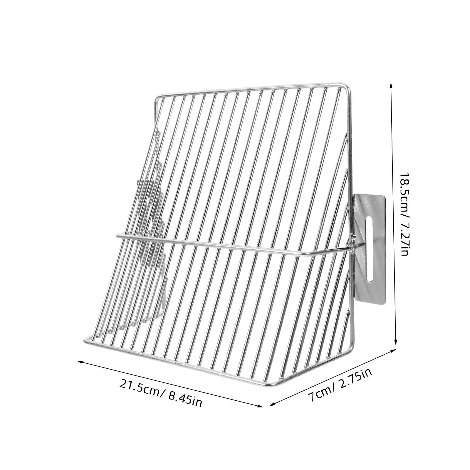 Stainless Steel Side Drainage Grate 2pcs – Debris Screen, Anti-Clog Drain Protector for Patio, Driveway & Gutter