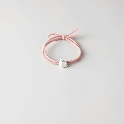 Cute Cat Hair Loop Rope Hair Accessory Headband Tie Korean Version Simple Rubber Band for Girls