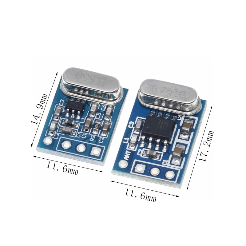 1Set 2Pcs 433MHZ Wireless Transmitter Receiver Board Module SYN115 SYN480R ASK/OOK Chip PCB for arduino