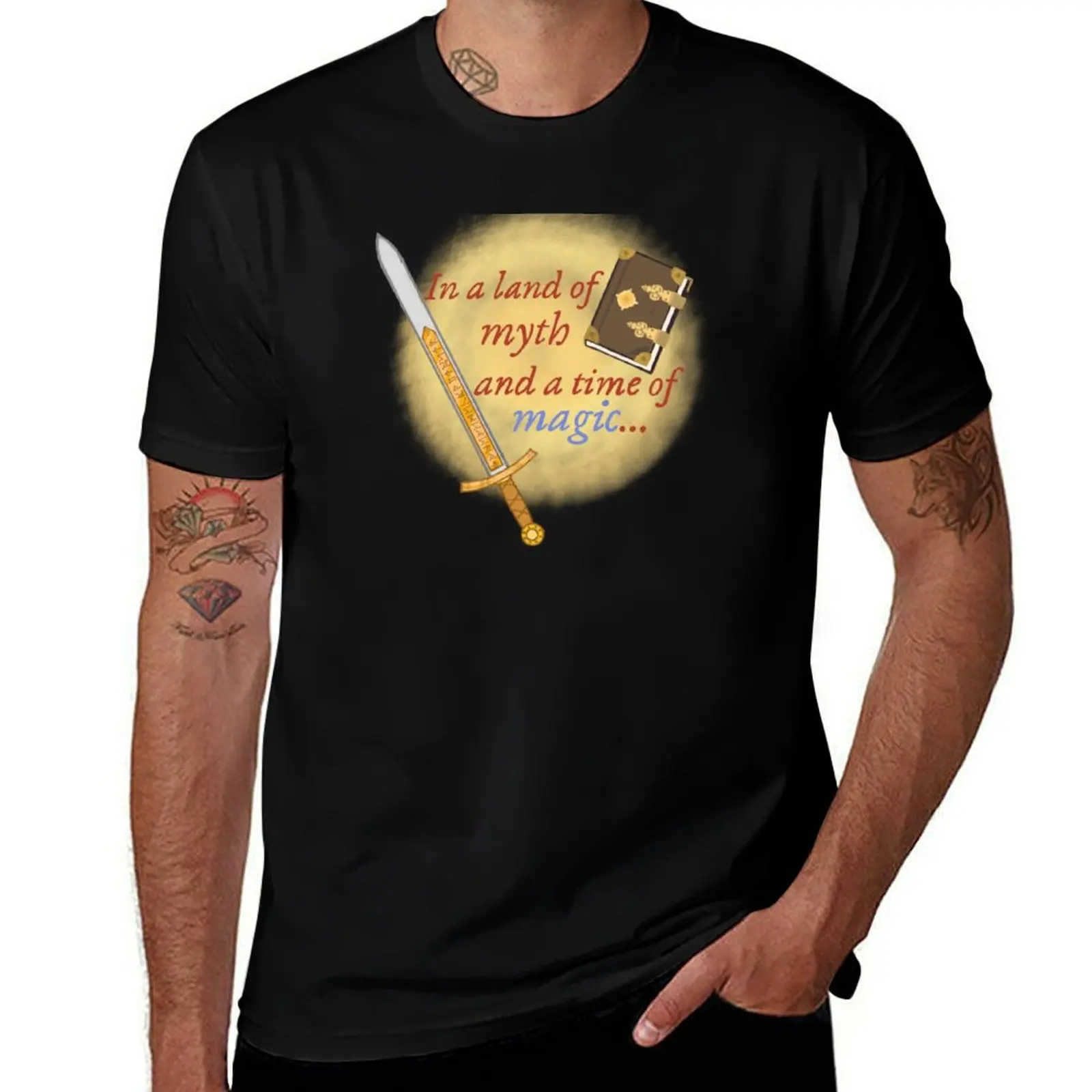 In A Land Of Myth— Merlin T-Shirt anime t shirts for man T-Shirt