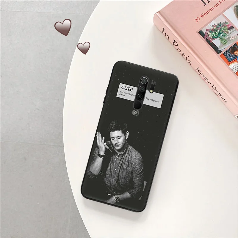 Black Matte Anti-Drop Phone Case For Xiaomi Mi 11 11T 10 T Lite Note 10 Crowley Supernatural Redmi 8 8T 7 K40 Pro K50 K60 Cover