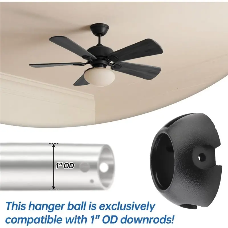 A27F-Ceiling Fan Mounting Bracket Kit,Universal Ceiling Canopy Fan Balancing Adapter-Supports 50Lb Load,30°Slope Installation