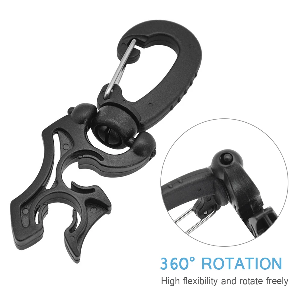 حامل خرطوم منظم BCD للغوص مع مشبك ، بدلة لخراطيم الضغط المنخفض والعالي ، مقاييس الغطس ، 2 ~ #2