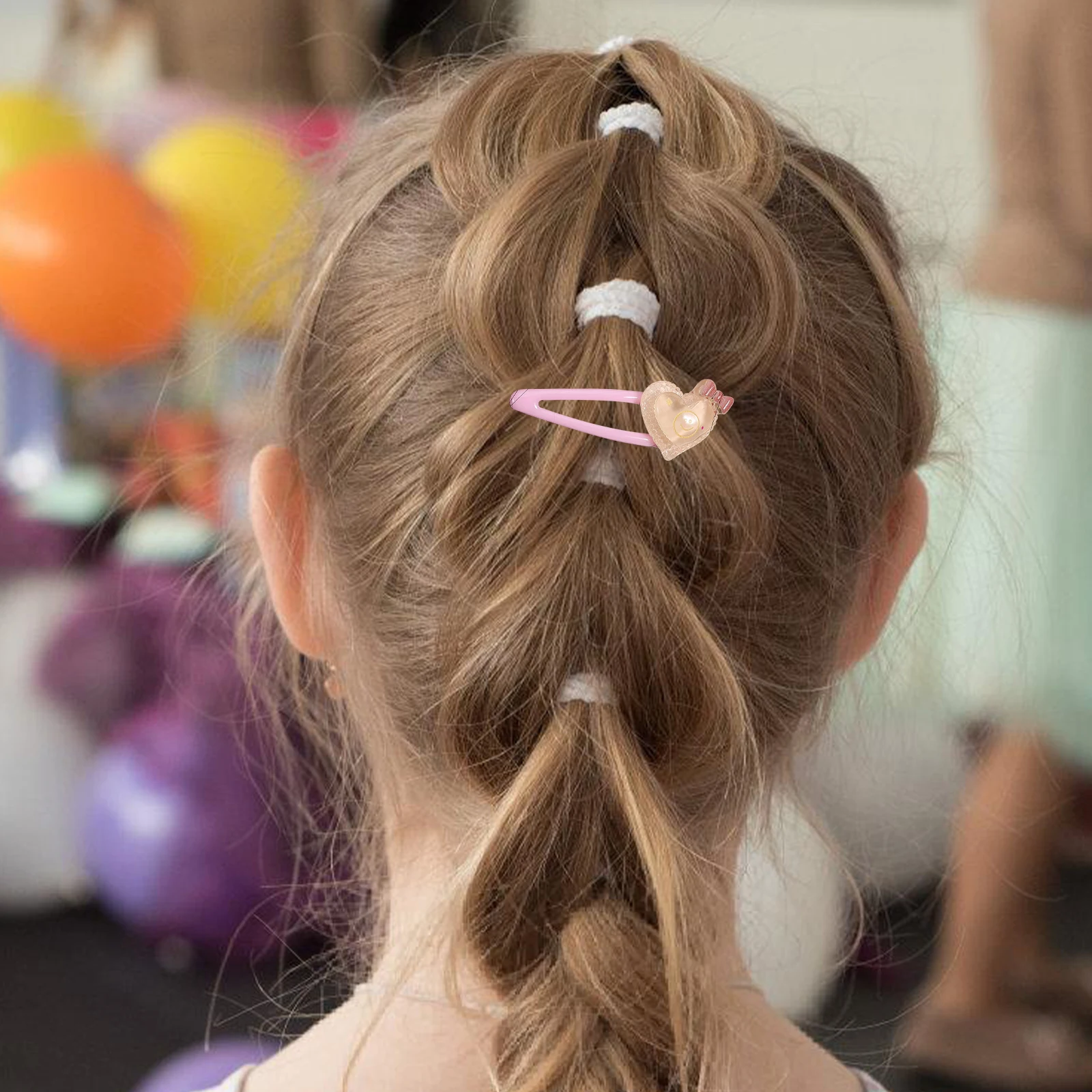 

6pcs Pink Girl Hair Clips Adorable Cloud Heart Rabbit Kids Accessories Cute Bangs Barrette Children Safe Fashion Valentine Teen