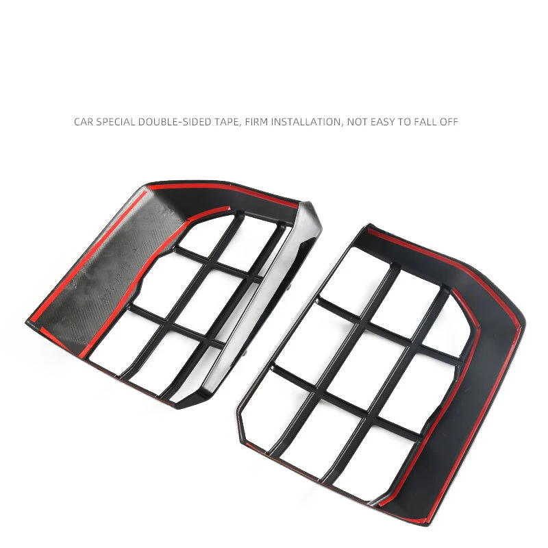 For Toyota Prado LC250 2024+ Tail Light Cover Trim Frame Rear Headlight Protective Cover Exterior Modification Accessories