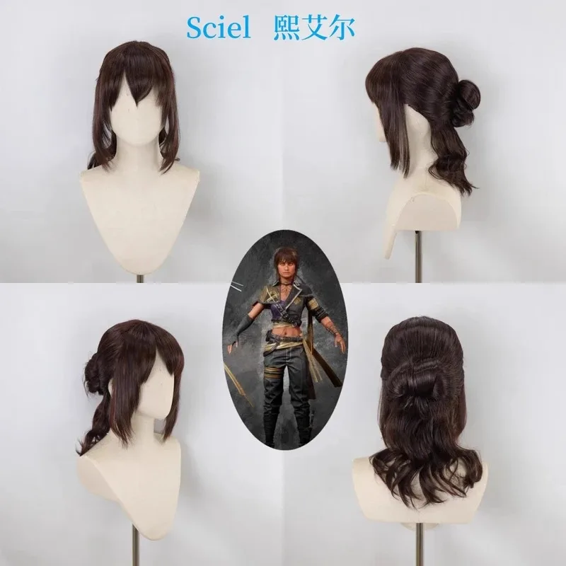 qa156Game Clair Obscur：Expedition 33 Cosplay Sciel Lune Maelle Gustave wigs Halloween new Man Woman Wig