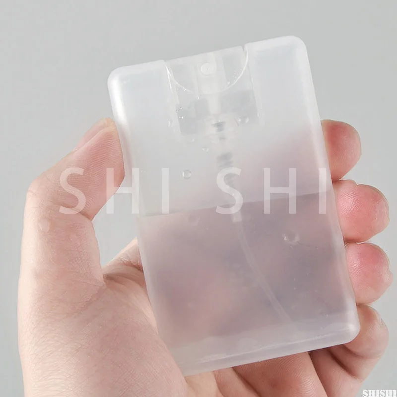 Plastic Perfume Spray Bottles 50Pcs 20 ML Cardcase-like Refillable Portable Mini Fine Mist Sprayer for Travel Makeup Containers