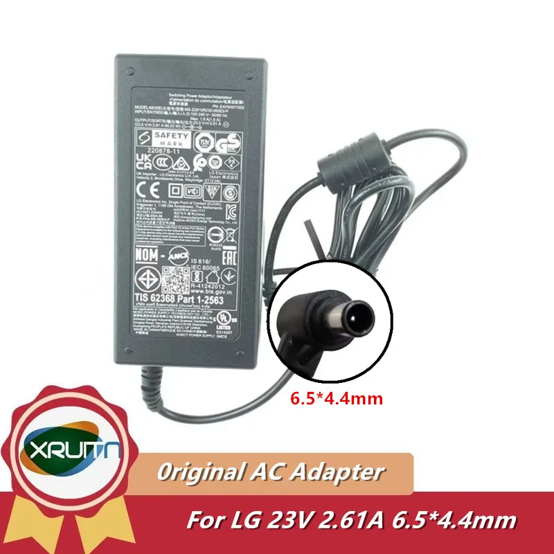 

Genuine 23V 2.61A AC Adapter MS-Z2610R230-065E0-P Charger for LG Power Supply 6.5*4.4mm Original