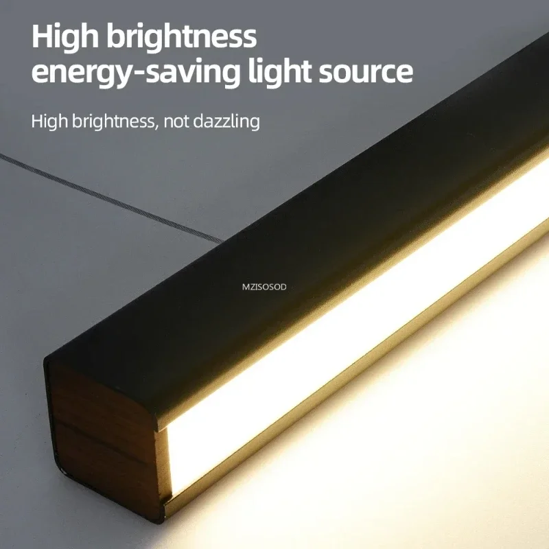 Nordic Minimalist Led Chandelier Dimmable for Table Dining Room Kitchen Island Office Pendant Lamp Decor Lighting Luster Fixture image 6
