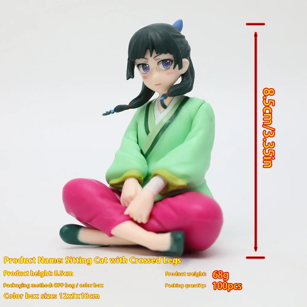 

Pharma Girl Whispering Sitting Cat Figure Collectible Anime Dolls Handmade Customizable Pvc Model Toy For Fans And Collectors