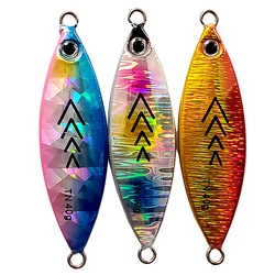 TAKEDO TN003 Saltwater Jig Lure Slow Pitch Jigs 20G 30G 40G Slow Sinnking Casting Jigging Bait Spoon Metal Lures For Trout Tuna