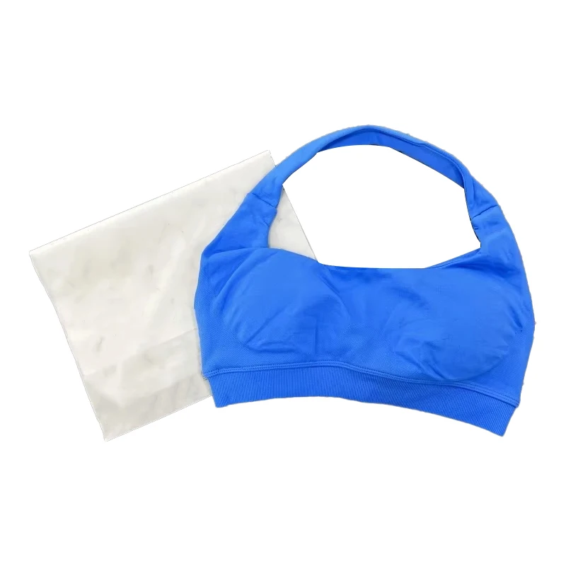 Logo-Df Impact حمالات صدر رياضية للنساء حمالة صدر بدون خياطة مع شعار مبطن مفتوح الظهر حمالة صدر لليوجا دعم متوسط لصالة الألعاب الرياضية