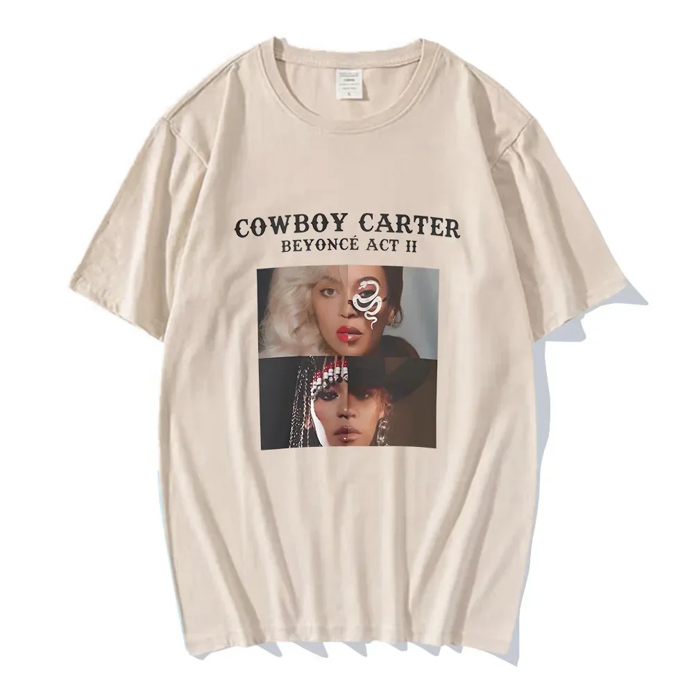 Denim Carter Beyonc é e Tshirt casual short sleeved women\'s T-shirt street clothing high-quality vintage Tshirt summer O-neck