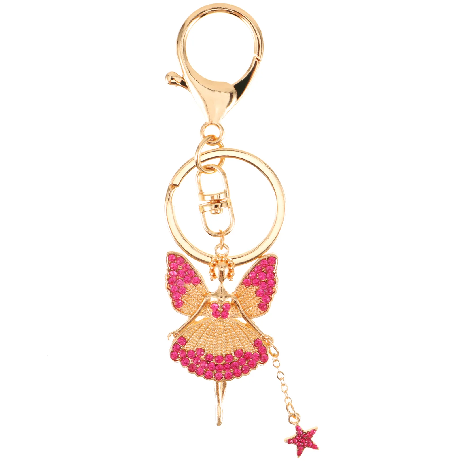 

Ballet Girl Keychain Elegant Bag Pendant Key Ring Organizer Gift Thanksgiving Party Favor Christmas Popular Accessories