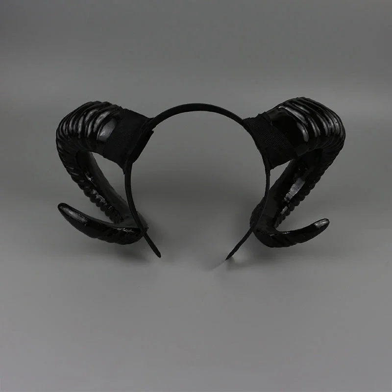 

Cos Succubus Animal Games Darkness Hairband Cosplay Halloween Sheep Horn Headwear Comic Exhibition Props Hair Accessories