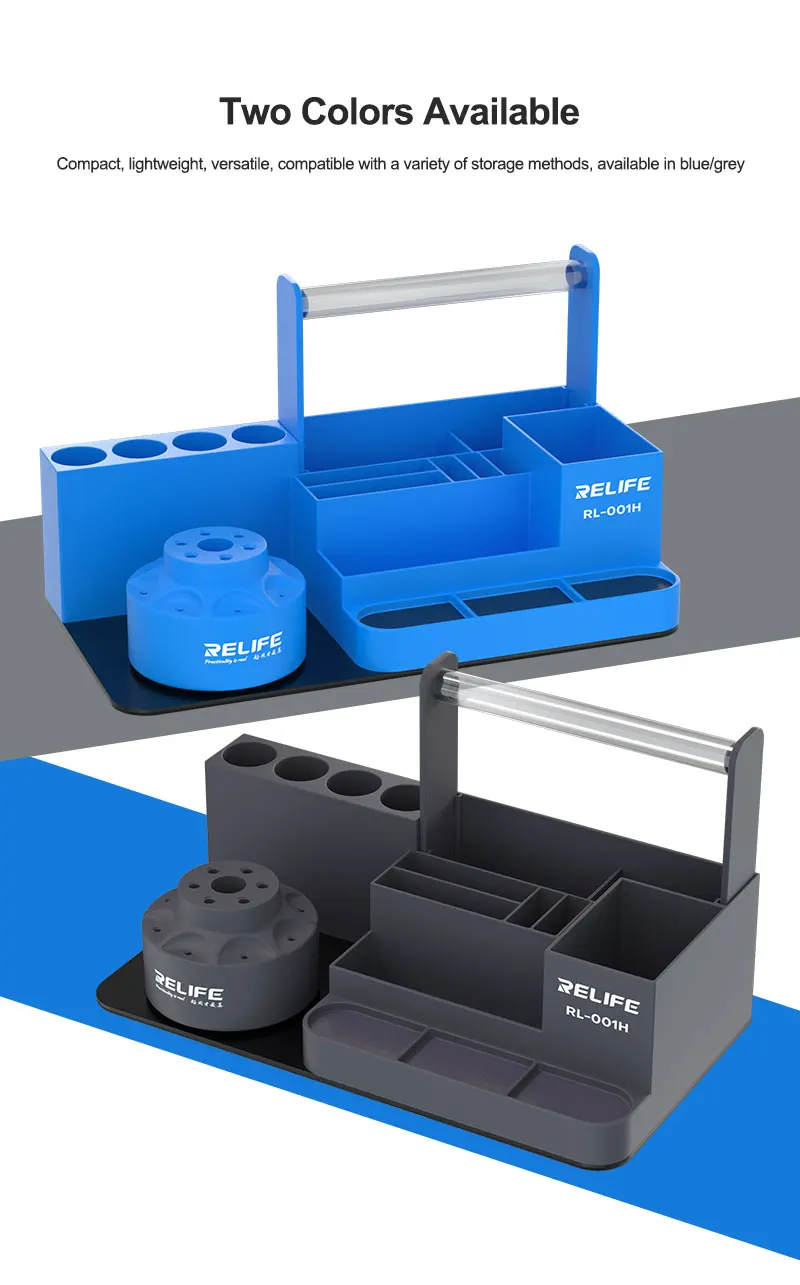 RELIFE RL-001H Multi Functional Storage Box, Screwdriver Parts, Tweezers and Other Storage Boxes, Maintenance Tools