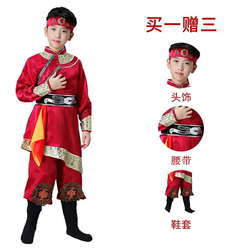 New Performance Clothing Minority Mongolian Robe Tibetan Dance Performance Costume Mongolian Clothing