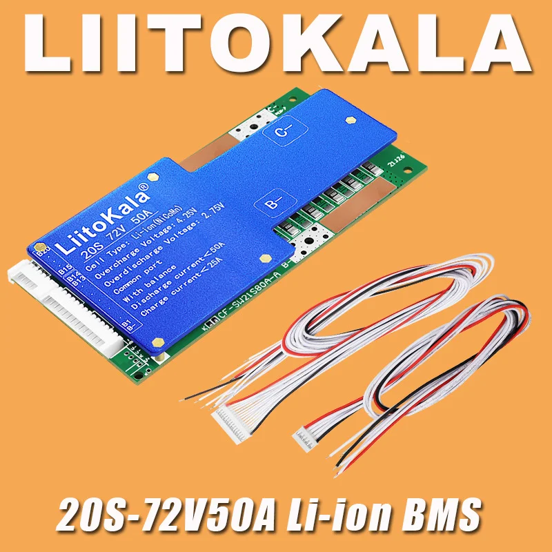 LiitoKala 20S-72V50A Li-Ion Battery Protection Plate