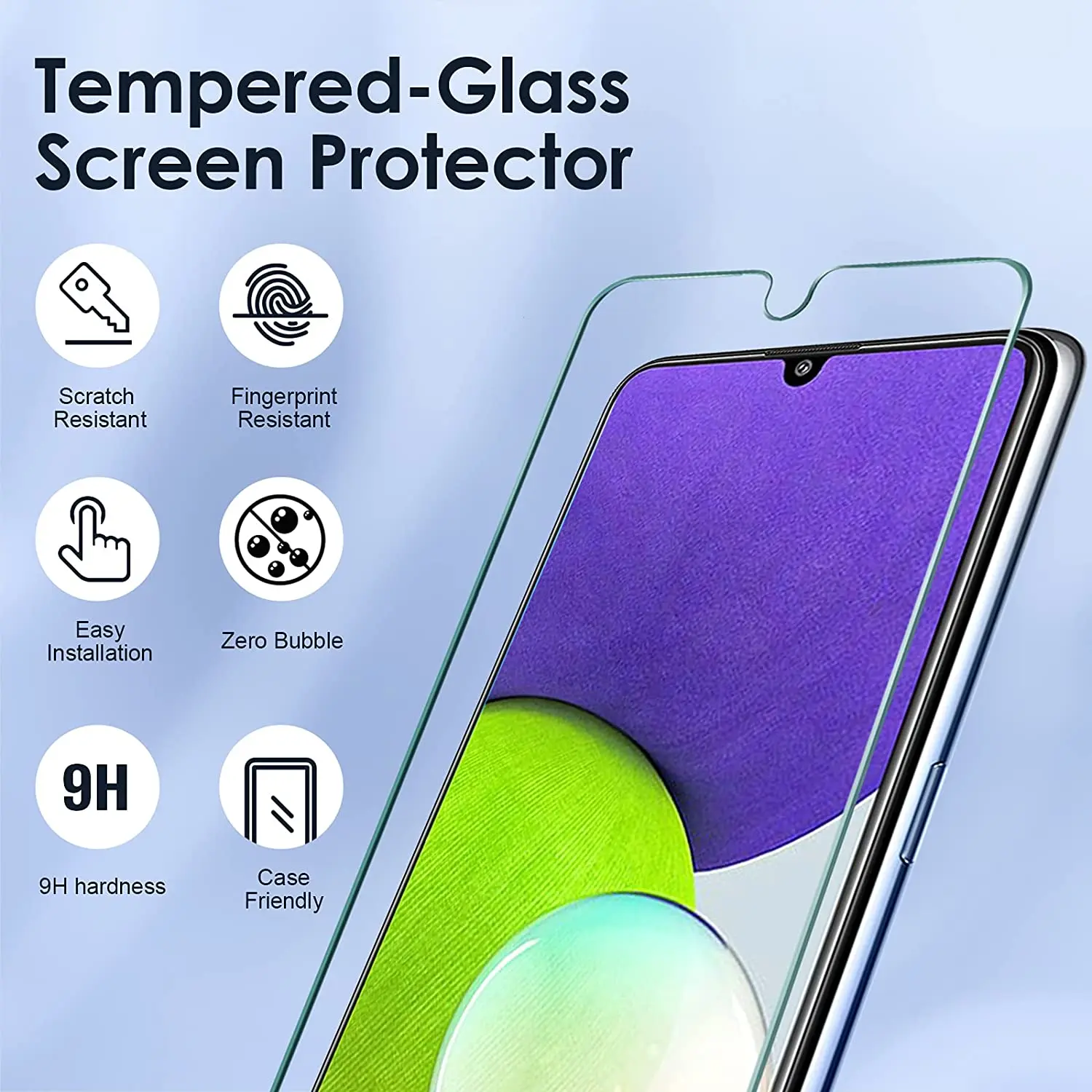 2/4Pcs Tempered For Samsung Galaxy Jump 2 5G Screen Protector Glass