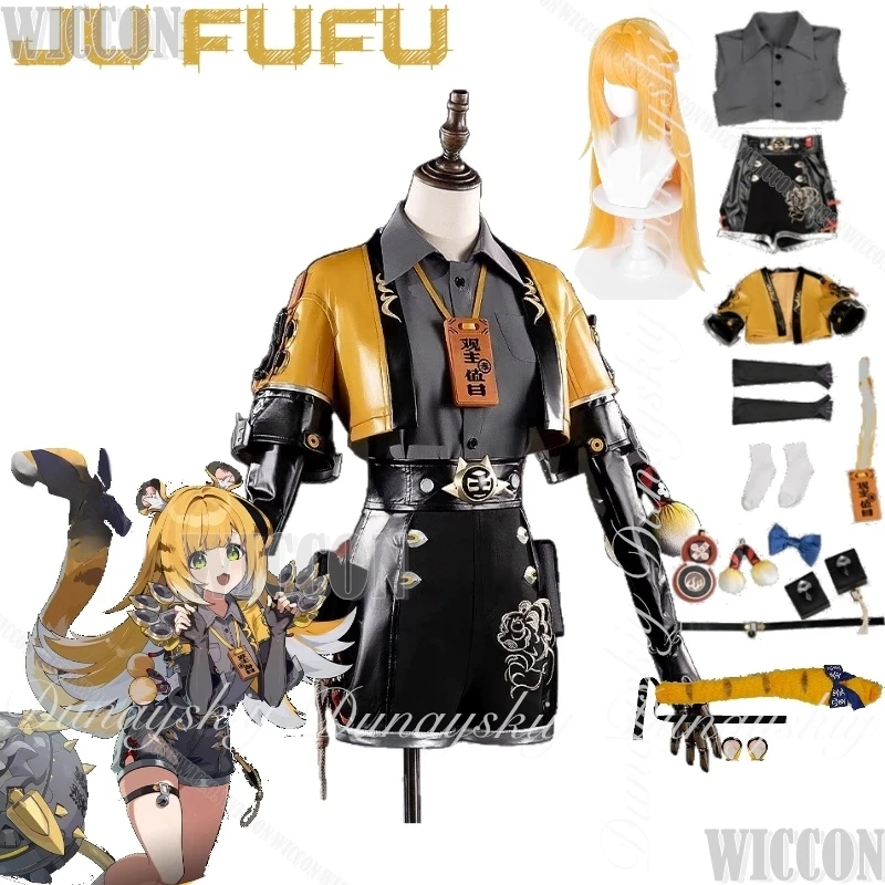 

Zenless Zone Zero Game Ju Fufu Cosplay Orange Jacket S-class Fire Attribute To Defeat Game Role Dress Halloween Carnival Party