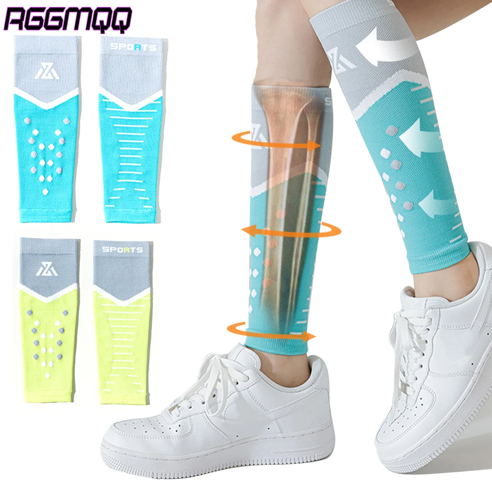 

RGGMQQ 1Pair Calf Compression Sleeves Men Women - Leg Compression Sleeve Footless Socks - Shin Splint Relief Fitness Running