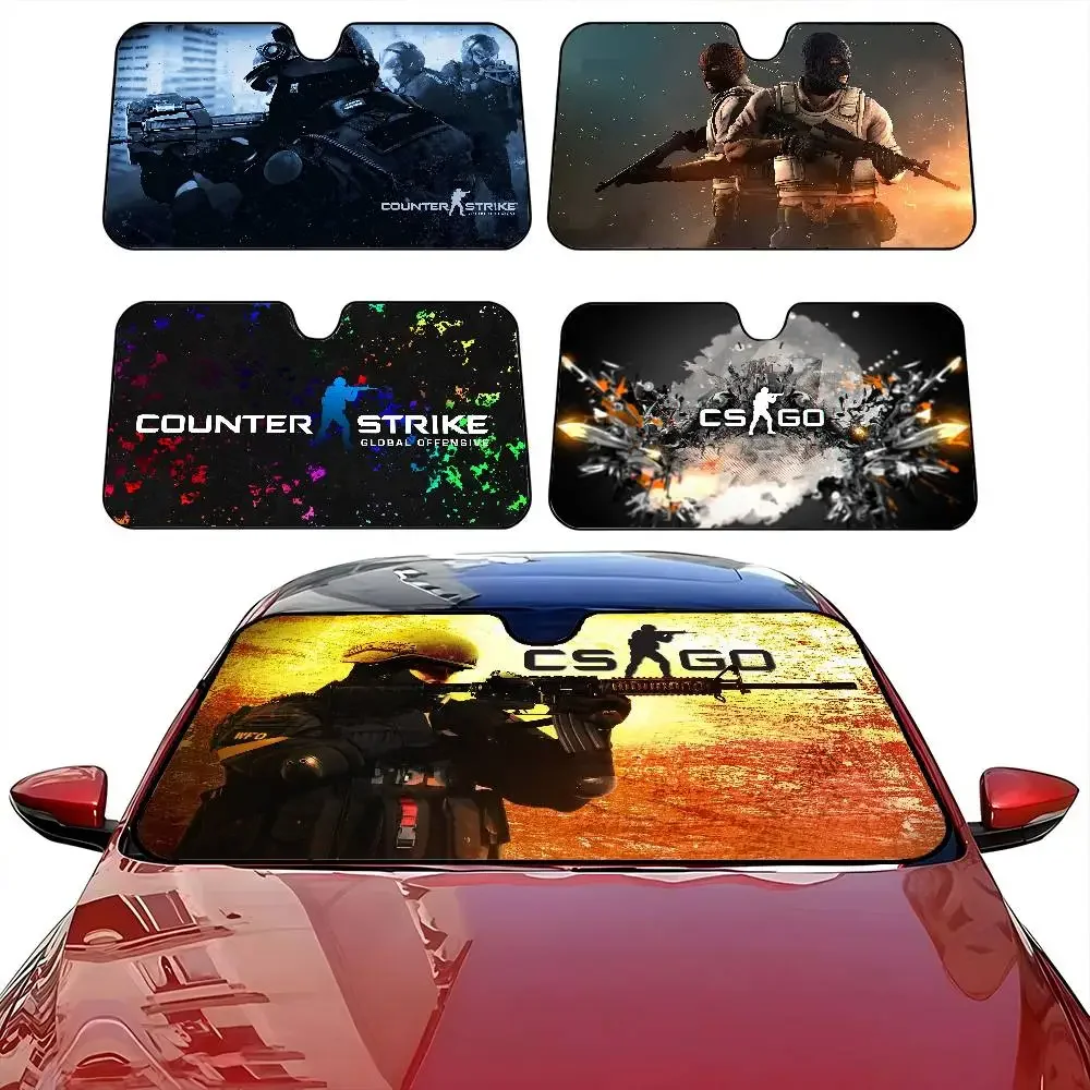 

C-Counter S-Strike Car Window Sun Shade Windshield Anti-UV Protection Front Rear Windshield Block Cover Visor Accessories