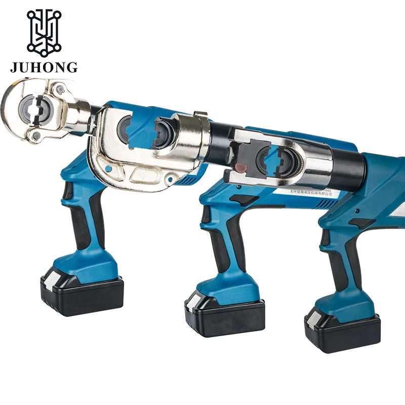 EZ-300/EZ-400 Cordless Electric Hydraulic Pliers with Spare Battery,Battery Hydraulic Crimping Tool for Copper Aluminum Cable