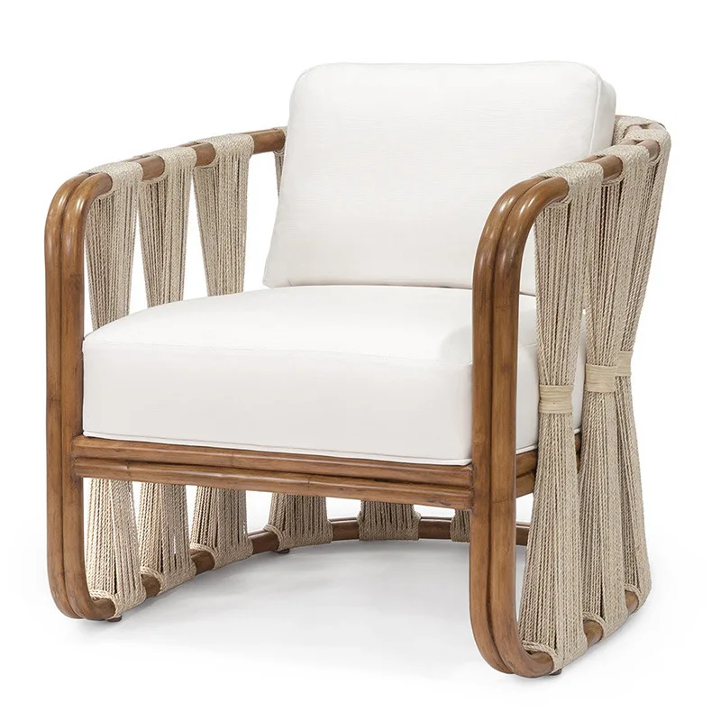 

Nordic outdoor sofa combination, courtyard villa waterproof drying coffee table, terrace outdoor rattan furniture