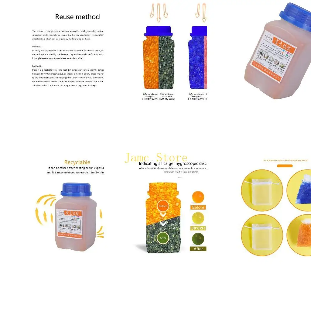 

LX0B High Performances Silica Gel Desiccant Moisture Absorbers for 3D Printing Supplies Easy Regeneration Lightweight Design