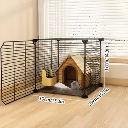 Dutch pig pet fence Home landscaping rabbit supplies cage Large large cheap house small villa pet nest