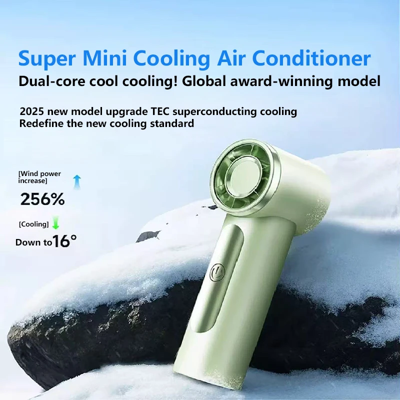 2025 High Speed Mini Handheld Fan USB Charging Long Lasting Endurance Turbo Violent Portable Outdoor Small Fan