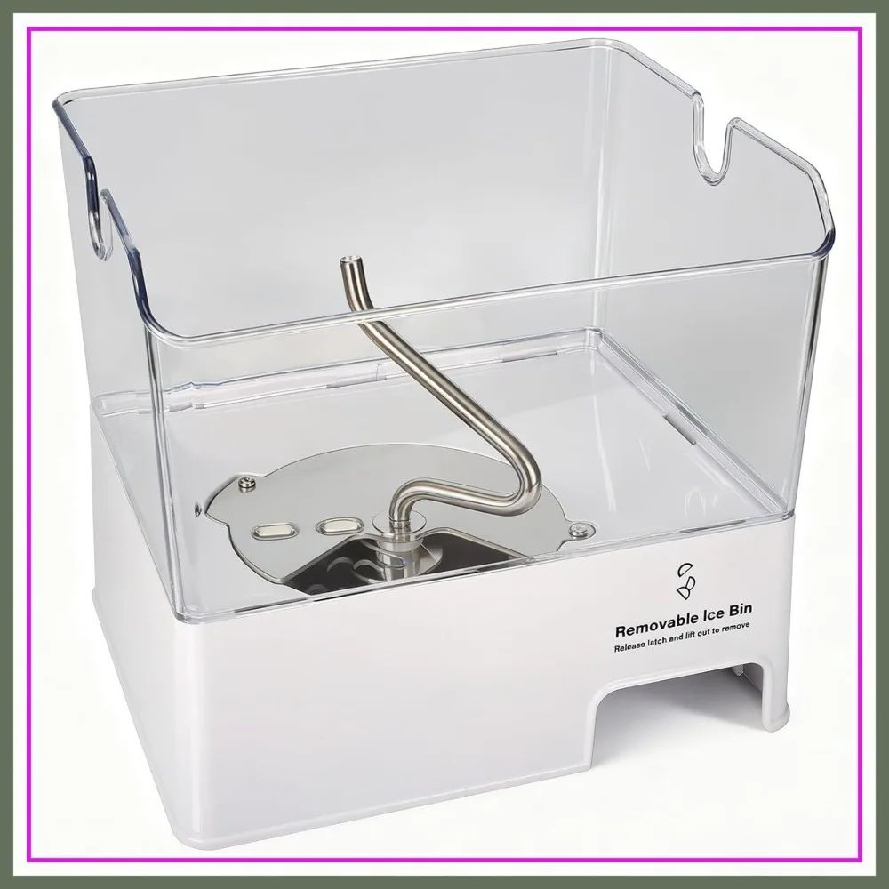 

Removable Ice Bin Compatible with WPW10347093, W10347093 Ice Maker Assembly for Refrigerator