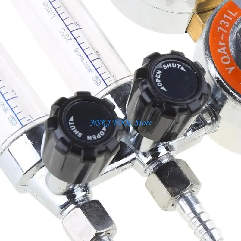 

L8RC Argon Pressure Reducer Dual Tube Pressure Regulator 0-200m³/h 0-25MPa