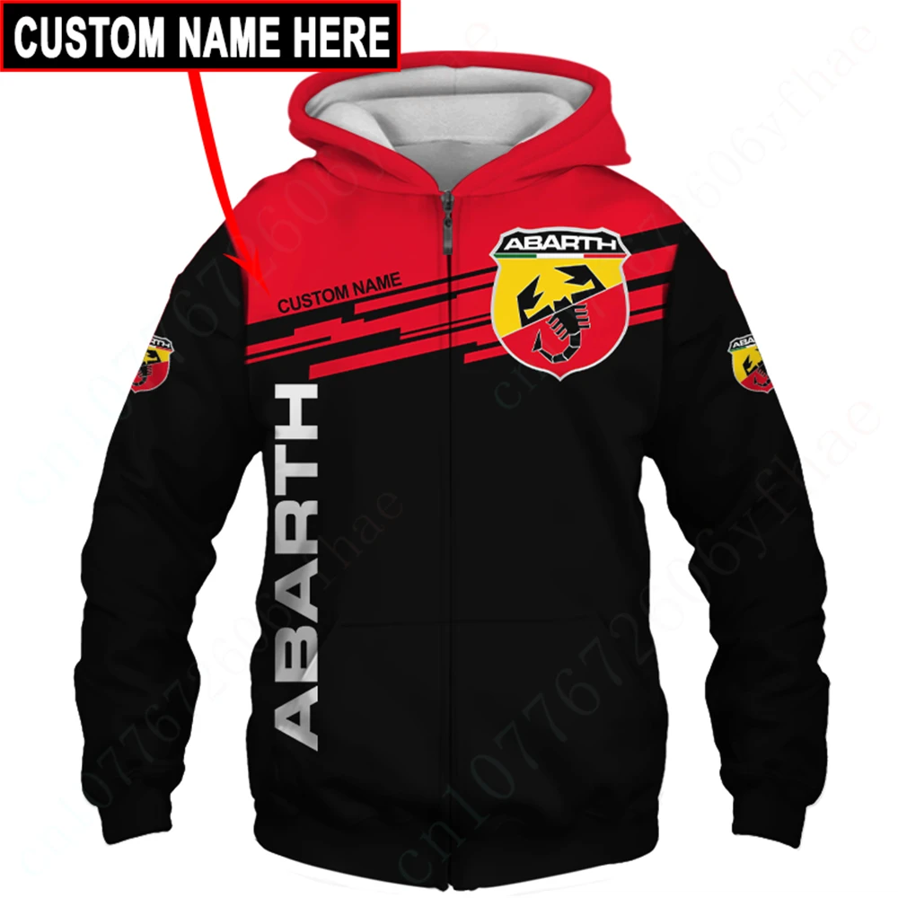 Abarth Unisex Kleding Anime Zip Hoodies Top Essentials Pullover Casual Hoodies Voor Mannen Vrouwen Harajuku 3d Print Sweatshirt