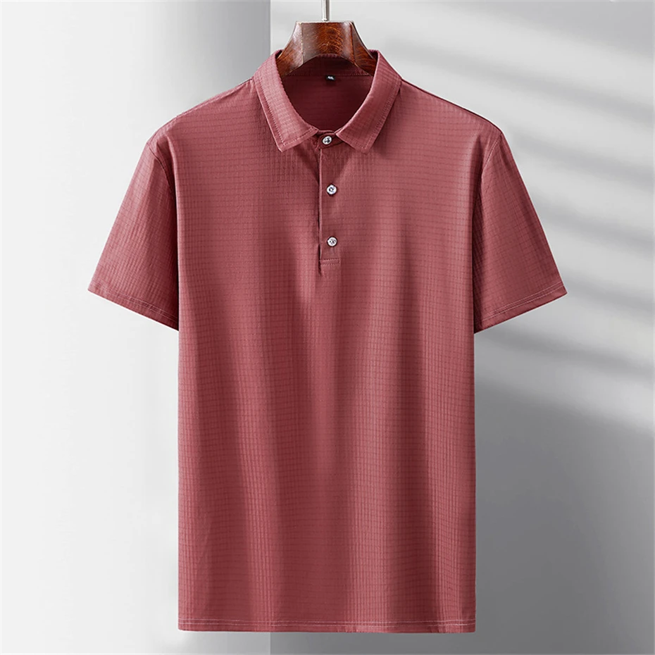 Summer Polo Shirts Men Plus Size 10XL 11XL Elasticity Breathable Cool Polo Shirt Male Summer Tops Big Size 10XL 11XL