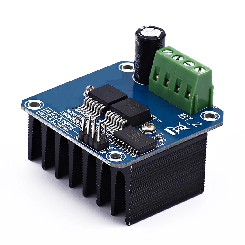 H-Bridge High-Power Motor Driver Module, DIY carro inteligente, diagnóstico atual para Arduino, duplo BTS7960, 43A, 1Pc