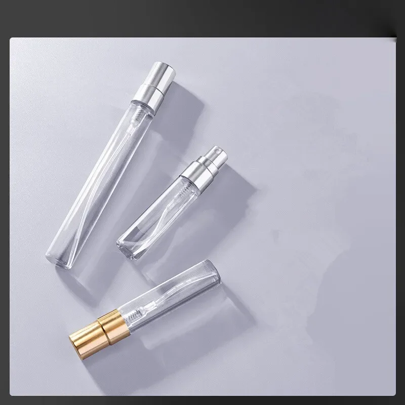 زجاجات عطر من الزجاج الشفاف ، زجاجة بخاخ بمضخة قابلة لإعادة الملء ، قوارير بخاخ عطر فارغة شفافة ، 5 من من 50 في اللوت