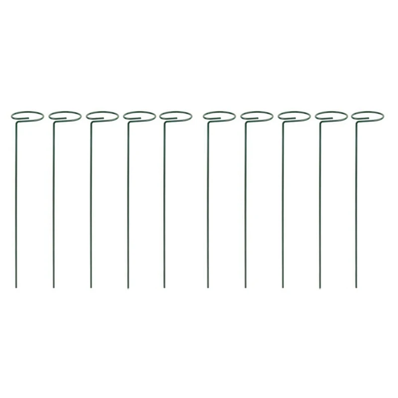 

16PCS Beautiful Plant Support Stand Flowers Support Ring Metal Plant Support Stakes Bonsai Support Backyard Garden Tool