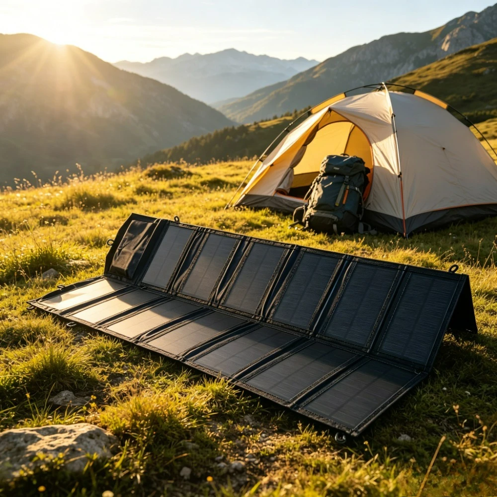 Waterproof Emergency Foldable 100W Portable Solar Panel Charger Dual USB DC Outdoor Solar Power Backpack Gear Camping Hiking