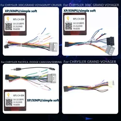 FOR CHRYSLER XP cable harness decoder canbus box PACIFICA DODGE CARAVAN GRAND VOYAGER PT CRUISER SEBRING 300C 2 Din Car Android
