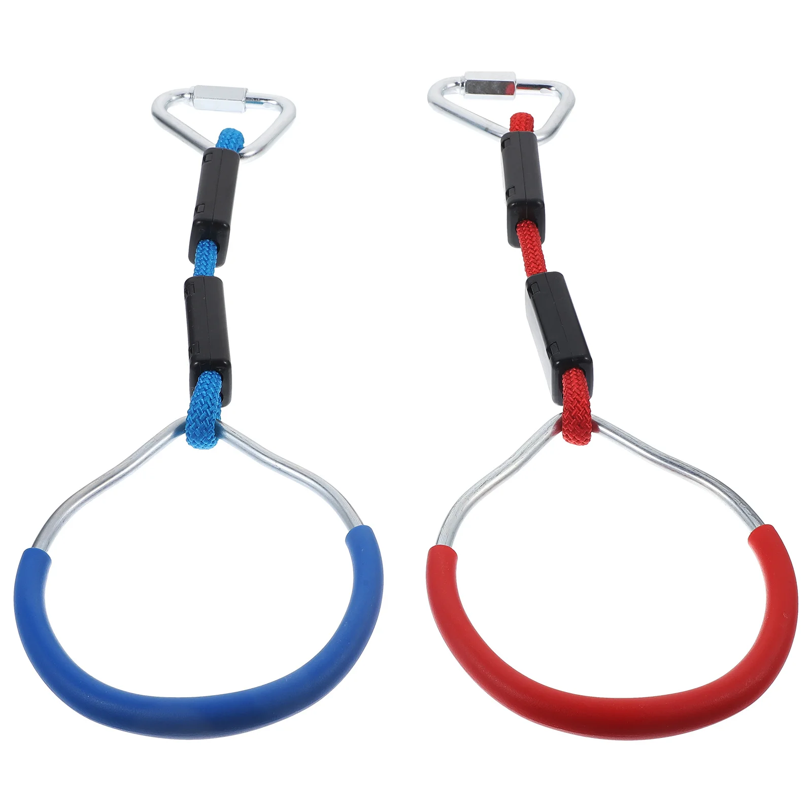 

2Pcs Colorful Gymnastic Rings Durable Workout Handle Grip for Bicep Curls Strength Training Children Fitness Handles